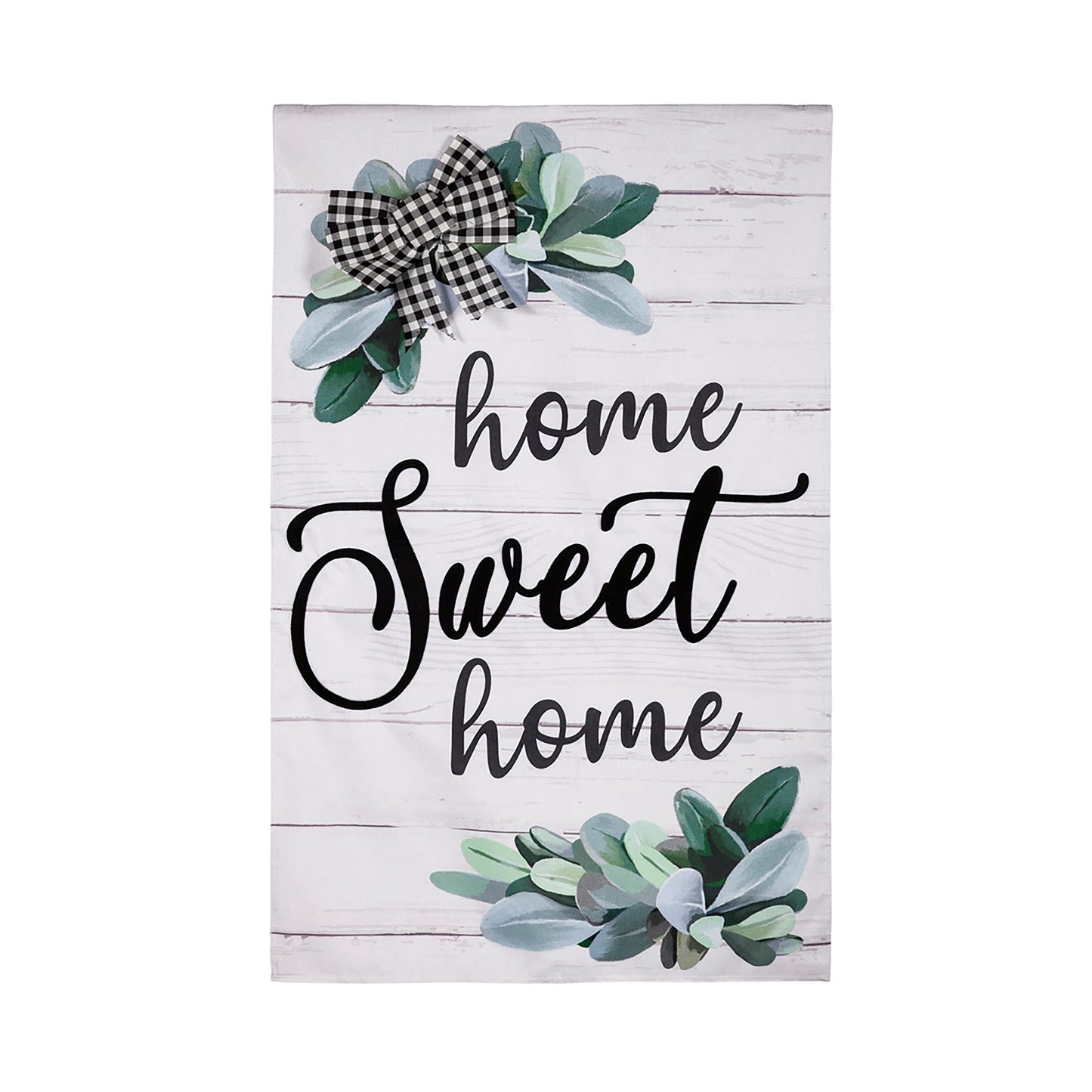 Home Sweet Home Eucalyptus House Burlap Flag - Tampa Home & Garden Store