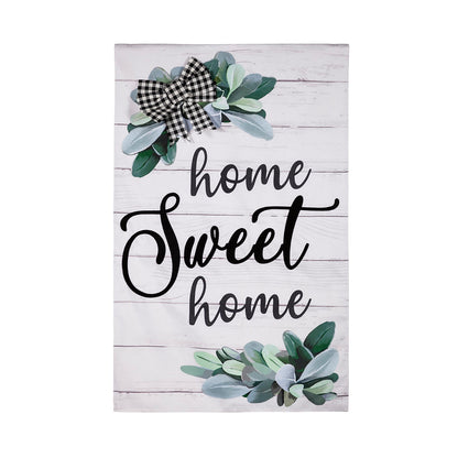 Home Sweet Home Eucalyptus House Burlap Flag - Tampa Home & Garden Store