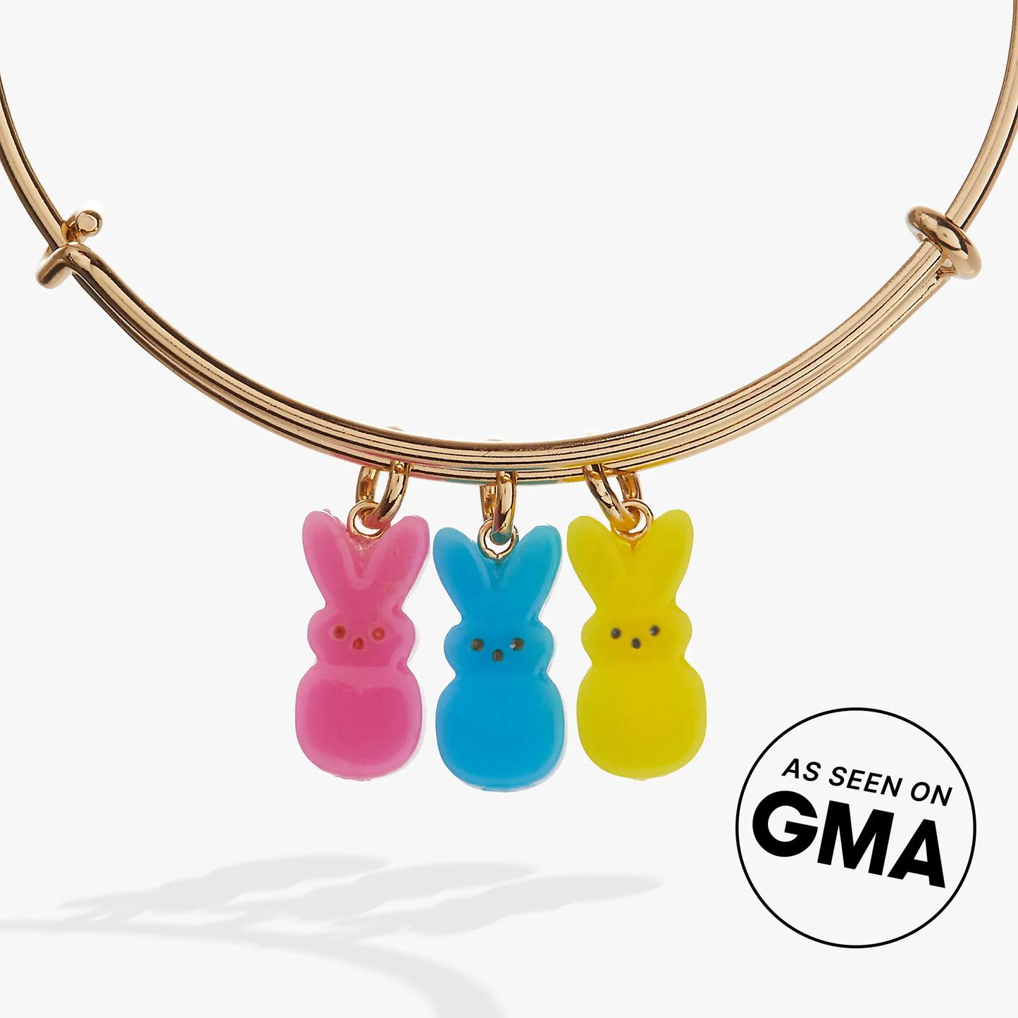 Peeps Bunny Multi Charm Bangle With Enamel Charms