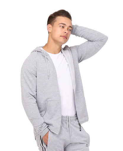 Premium Full Zip Hooded Sweatshirt and Slim Fit