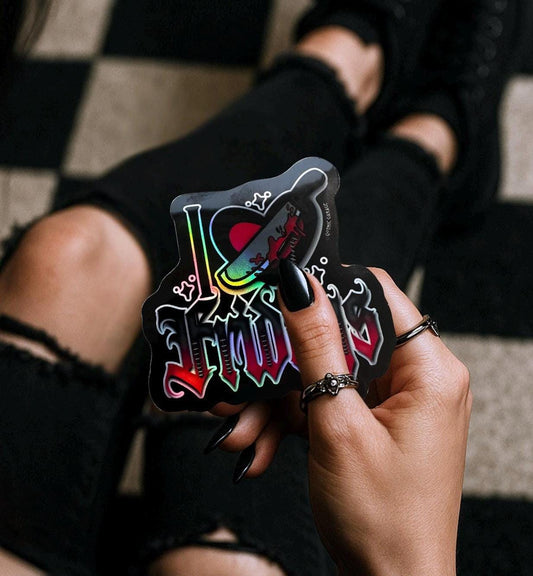 Horror Friday Nights, Waterproof Die Cut Sticker, Choose Between Glossy or Holographic, Perfect to Add Scariness to any Surface - Tampa Home & Garden Store