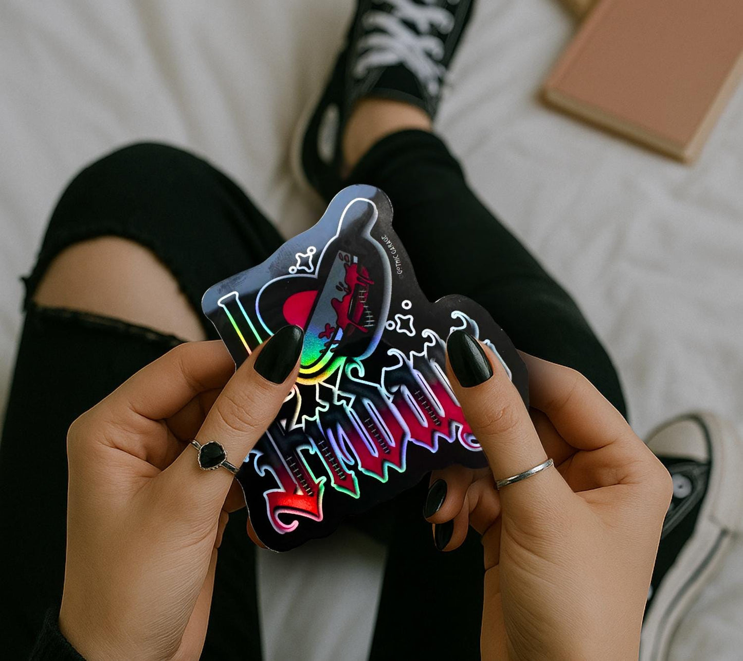 Horror Friday Nights, Waterproof Die Cut Sticker, Choose Between Glossy or Holographic, Perfect to Add Scariness to any Surface - Tampa Home & Garden Store