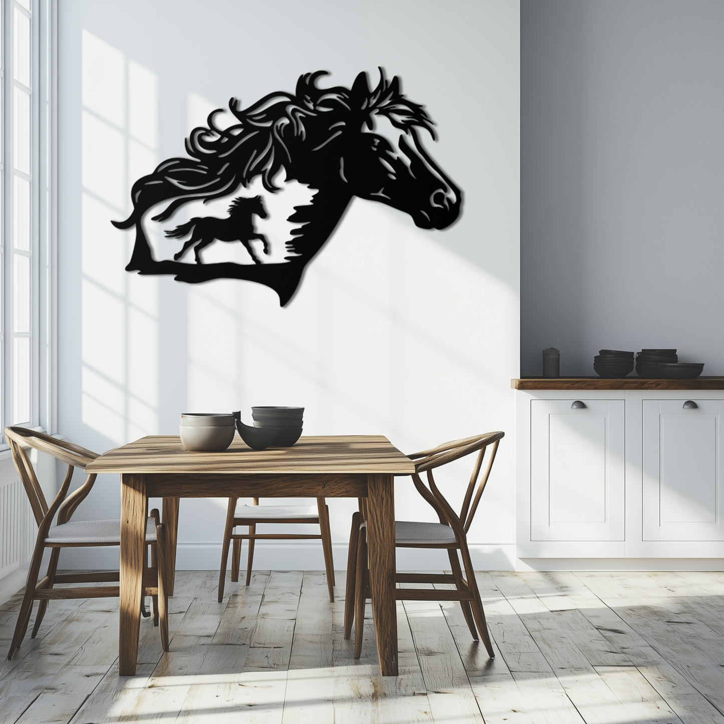 Horse Silhouette Metal Wall Art – Modern & Stylish - KAF137 - Tampa Home & Garden Store