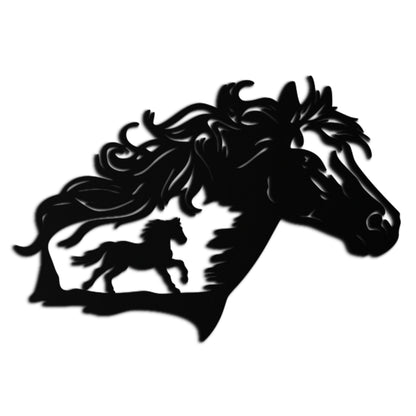 Horse Silhouette Metal Wall Art – Modern & Stylish - KAF137 - Tampa Home & Garden Store