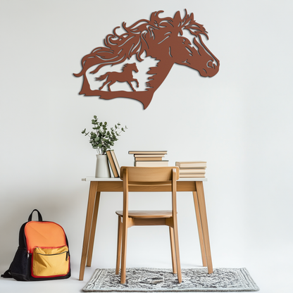 Horse Silhouette Metal Wall Art – Modern & Stylish - KAF137 - Tampa Home & Garden Store