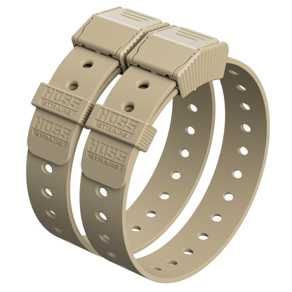 Gear Straps 24-Inch beige strap system by Hoss Straps with embossed branding on Tampa Home & Garden Store