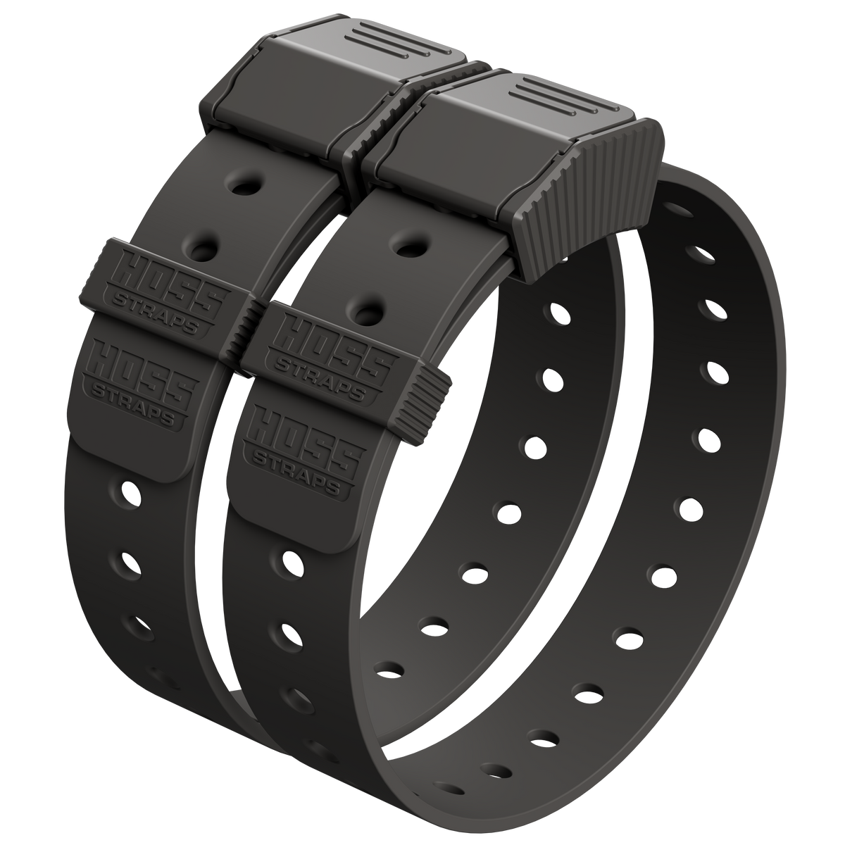 Basic Bucket Strap Pack by Hoss Straps, dark gray modular camping belt straps (set of 4) on Tampa Home & Garden Store
