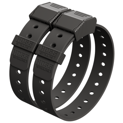 Basic Bucket Strap Pack by Hoss Straps, dark gray modular camping belt straps (set of 4) on Tampa Home & Garden Store
