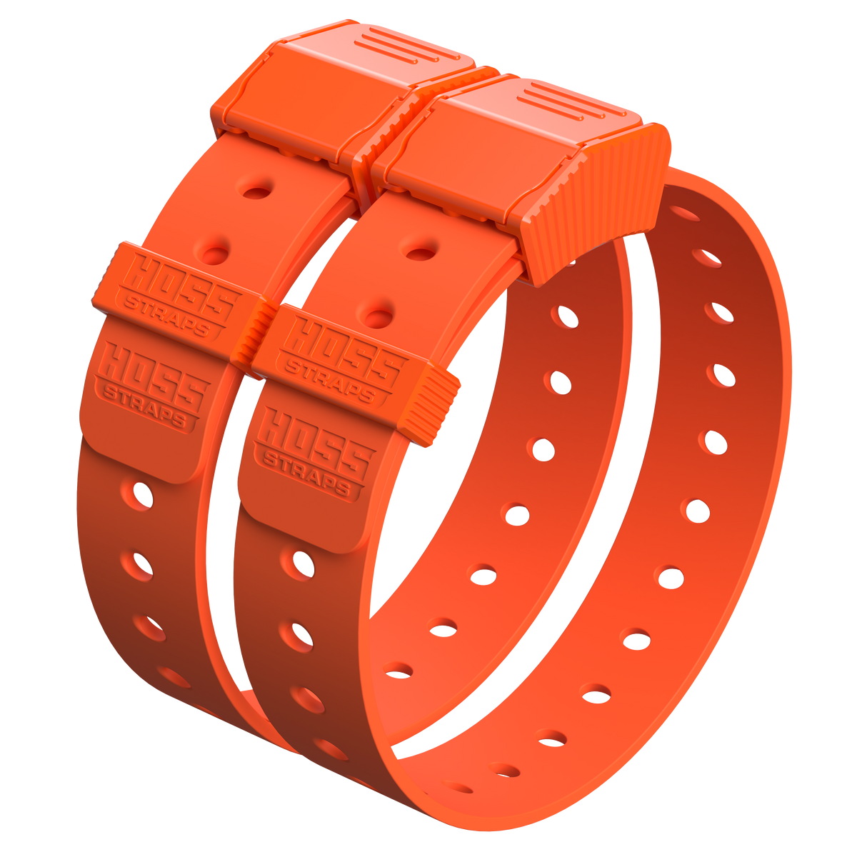 Gear Straps 24-Inch by Hoss Straps, orange camping & hiking straps with embossed branding on Tampa Home & Garden Store