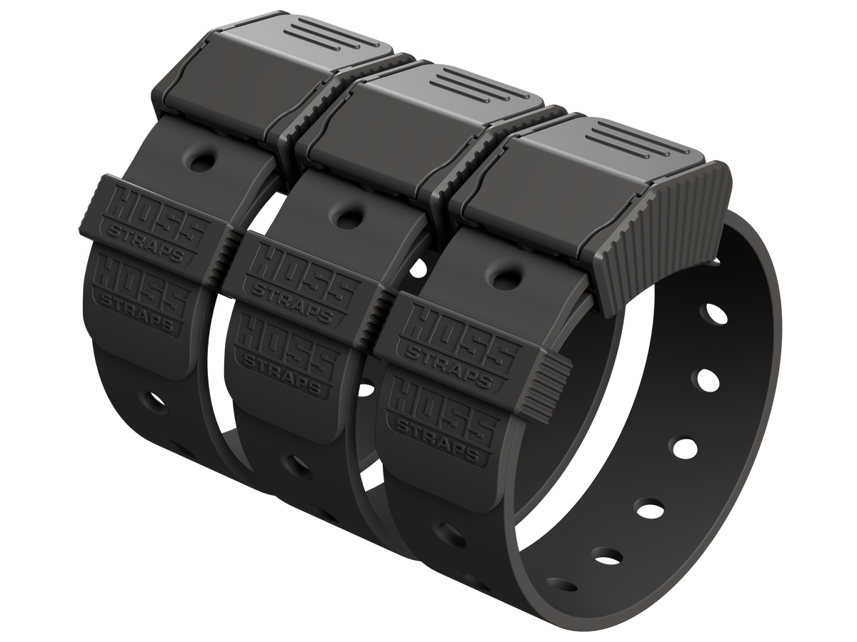 Gear Straps 12-Inch by Hoss Straps, modular camping tool straps in dark gray on Tampa Home & Garden Store