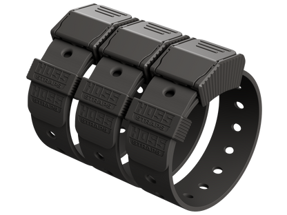 Gear Straps 12-Inch by Hoss Straps, modular camping tool straps in dark gray on Tampa Home & Garden Store