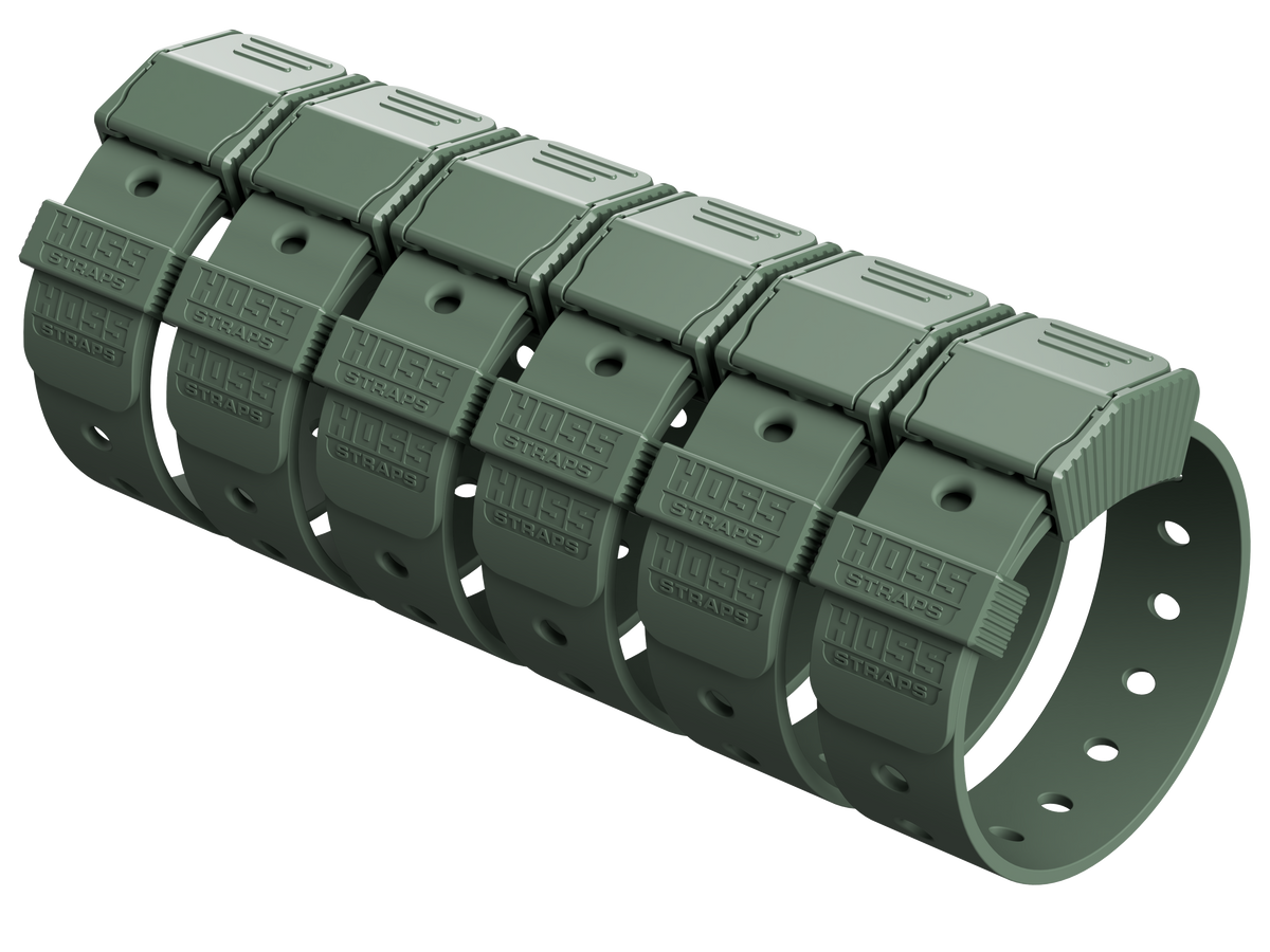 Gear Straps 12-Inch modular strap links by Hoss Straps in olive green with linked segments on Tampa Home & Garden Store