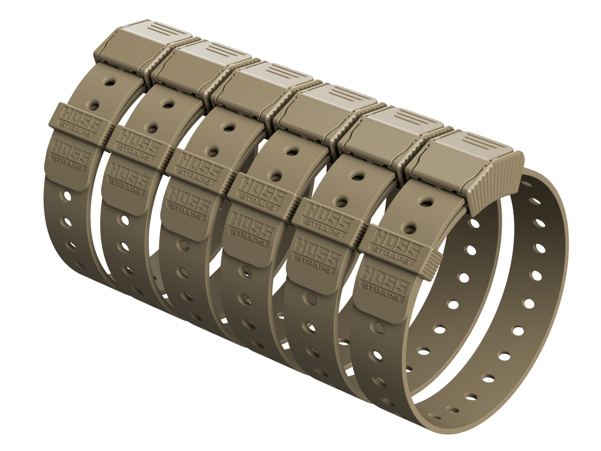 Gear Straps 24-Inch tan by Hoss Straps for camping & hiking with logo on strap tabs on Tampa Home & Garden Store