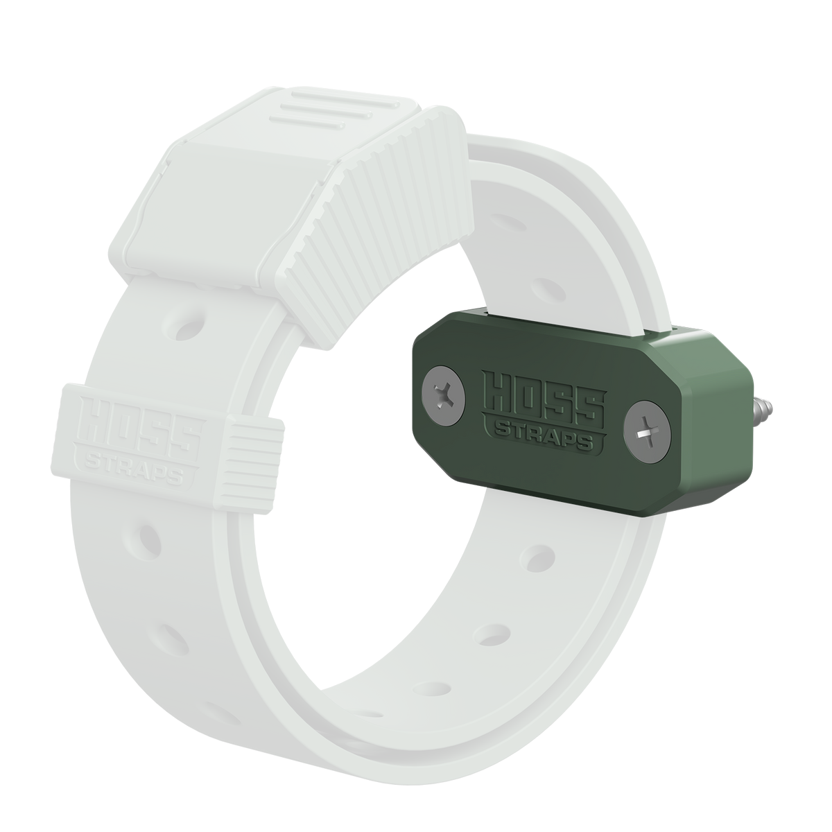 Strap Mount Bracket (Double Slot) 2-Pack olive green plastic by Hoss Straps on Tampa Home & Garden Store
