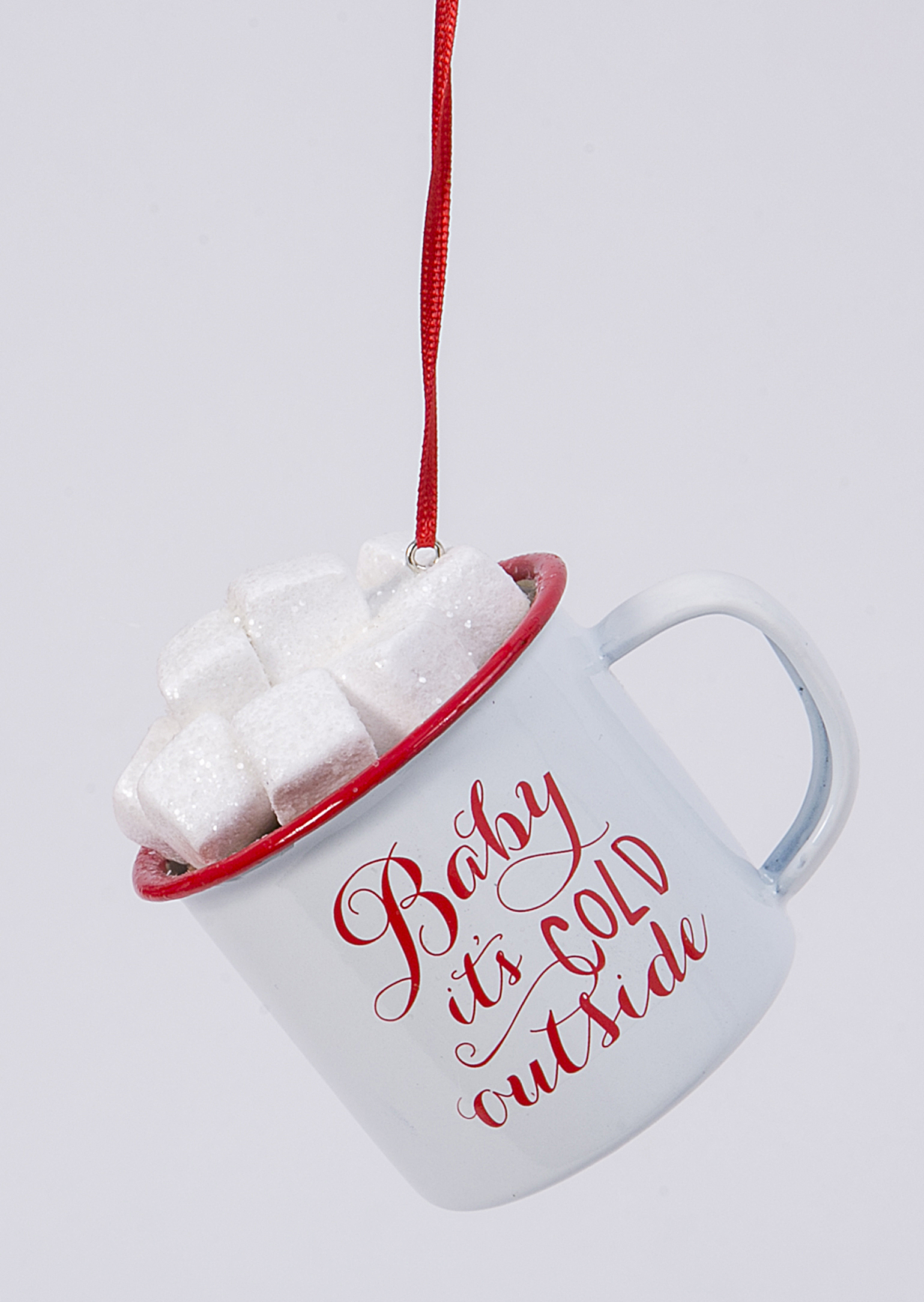 Hot Cocoa Mug with Marshmallows Ornament - Baby it's Cold Outside - Tampa Home & Garden Store