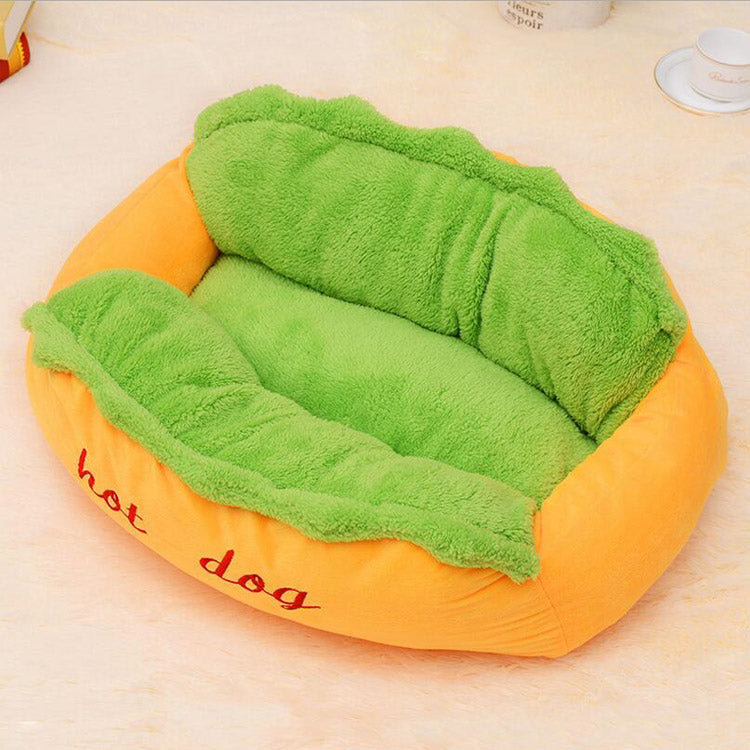 Hot Dog Shaped Pet Bed - Tampa Home & Garden Store
