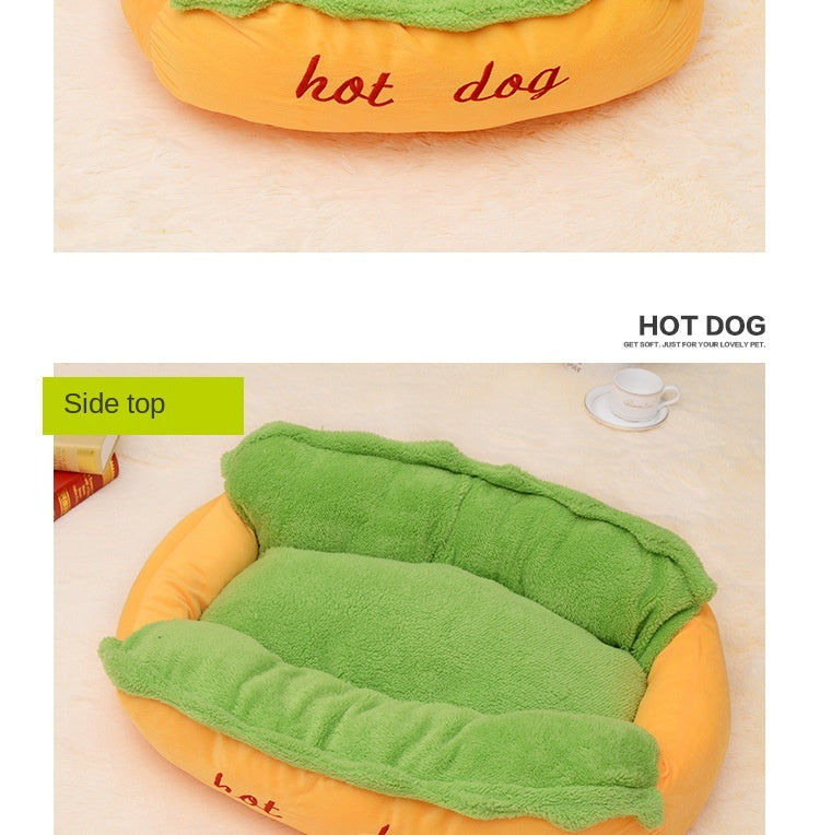 Hot Dog Shaped Pet Bed - Tampa Home & Garden Store