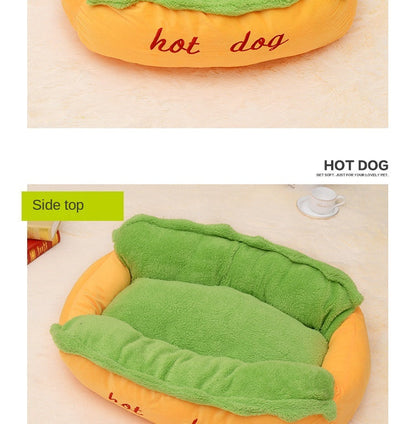 Hot Dog Shaped Pet Bed - Tampa Home & Garden Store