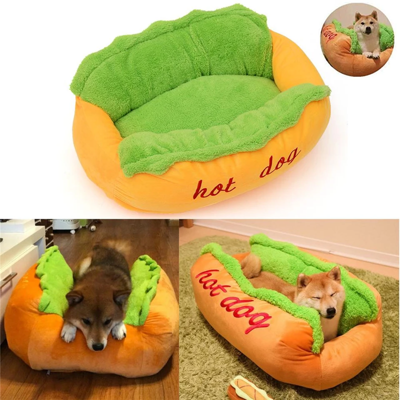 Hot Dog Shaped Pet Bed - Tampa Home & Garden Store