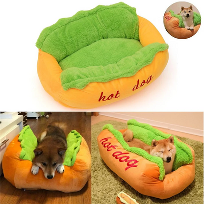 Hot Dog Shaped Pet Bed - Tampa Home & Garden Store