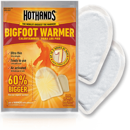 HotHands BigFoot Warmers - Long Lasting Safe Natural Odorless Air Activated Warmers - Up to 7 Hours of Heat - 5 Pair Pack - Tampa Home & Garden Store