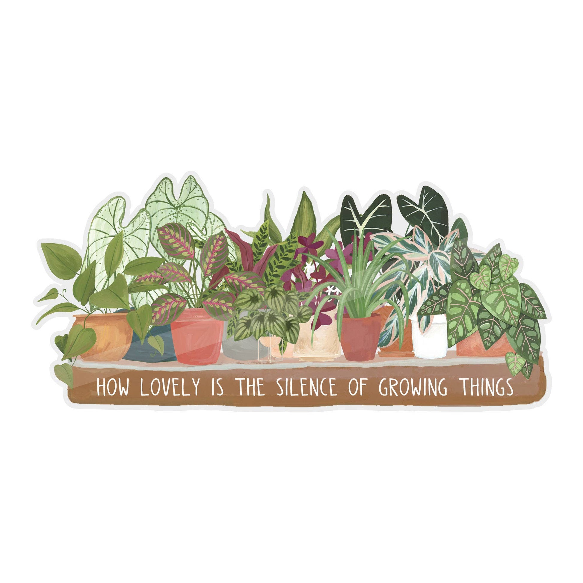 Houseplants Clear Decal Sticker - Tampa Home & Garden Store