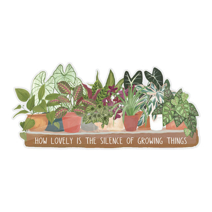 Houseplants Clear Decal Sticker - Tampa Home & Garden Store