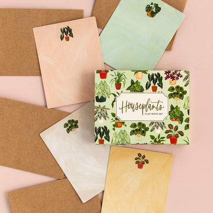 Houseplants Flat Note Set - Tampa Home & Garden Store