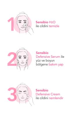 Face care trio: cleanse with Sensibio H2O, apply Defensive Serum, and Defensive Cream on Tampa Home & Garden Store