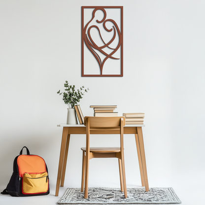 Hugging Couple Metal Wall Art – Romantic Modern Silhouette Home Decor for Bedroom or Living Room- KAF390 - Tampa Home & Garden Store