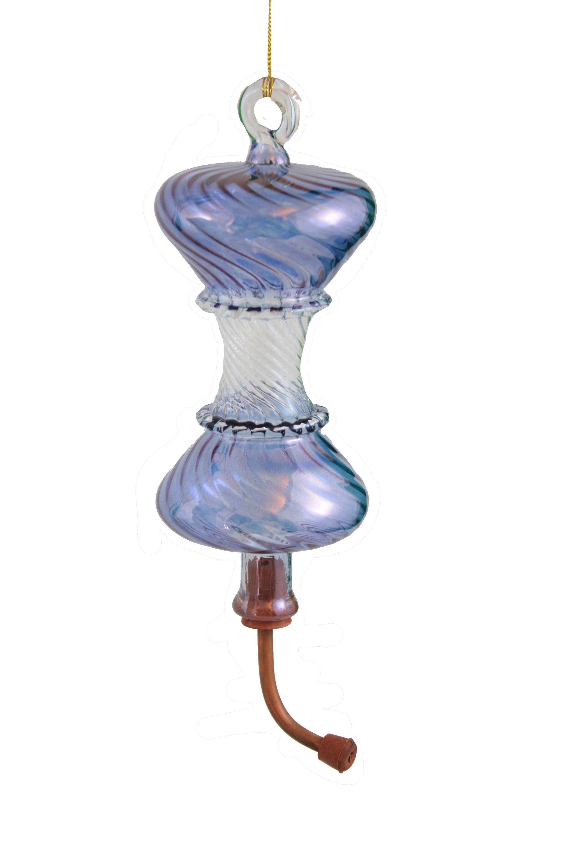 Hummingbird Feeder - Swirl - Blue - Tampa Home & Garden Store