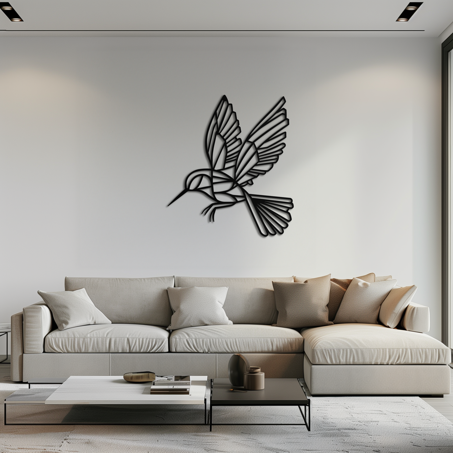 Hummingbird Metal Wall Art – Delicate Bird Silhouette Steel Decor for Nature-Inspired Interiors- KAF339 - Tampa Home & Garden Store