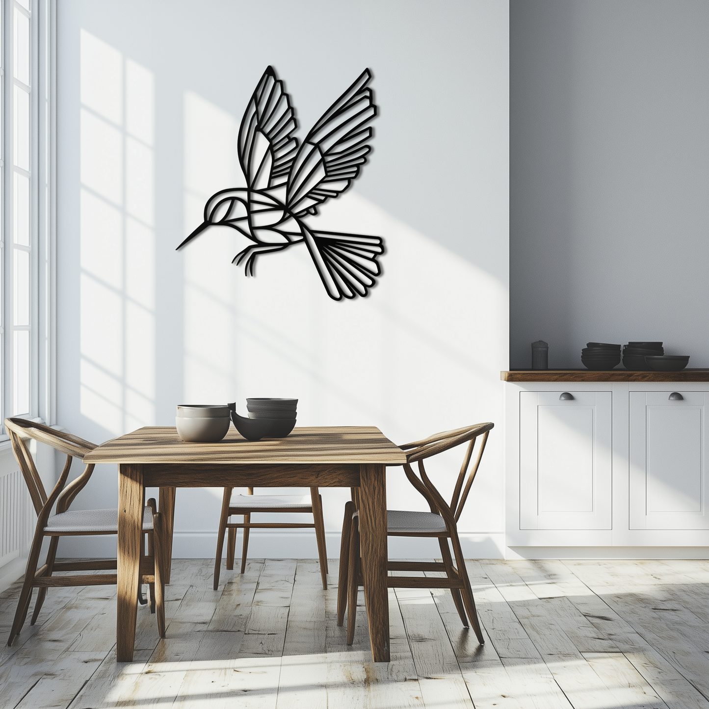 Hummingbird Metal Wall Art – Delicate Bird Silhouette Steel Decor for Nature-Inspired Interiors- KAF339 - Tampa Home & Garden Store
