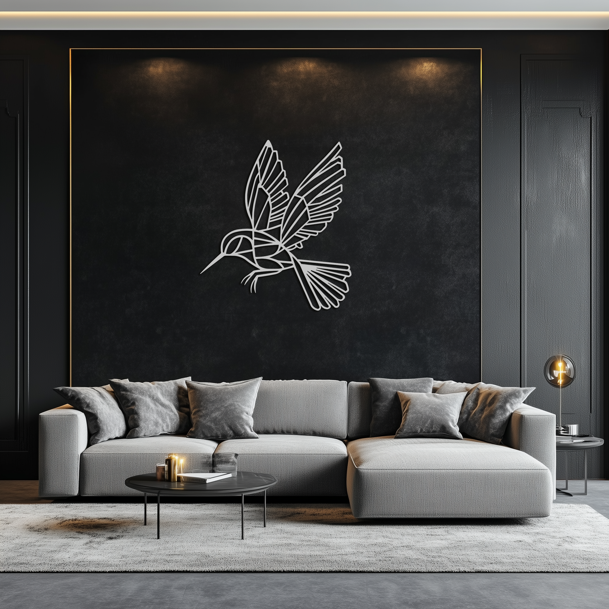 Hummingbird Metal Wall Art – Delicate Bird Silhouette Steel Decor for Nature-Inspired Interiors- KAF339 - Tampa Home & Garden Store
