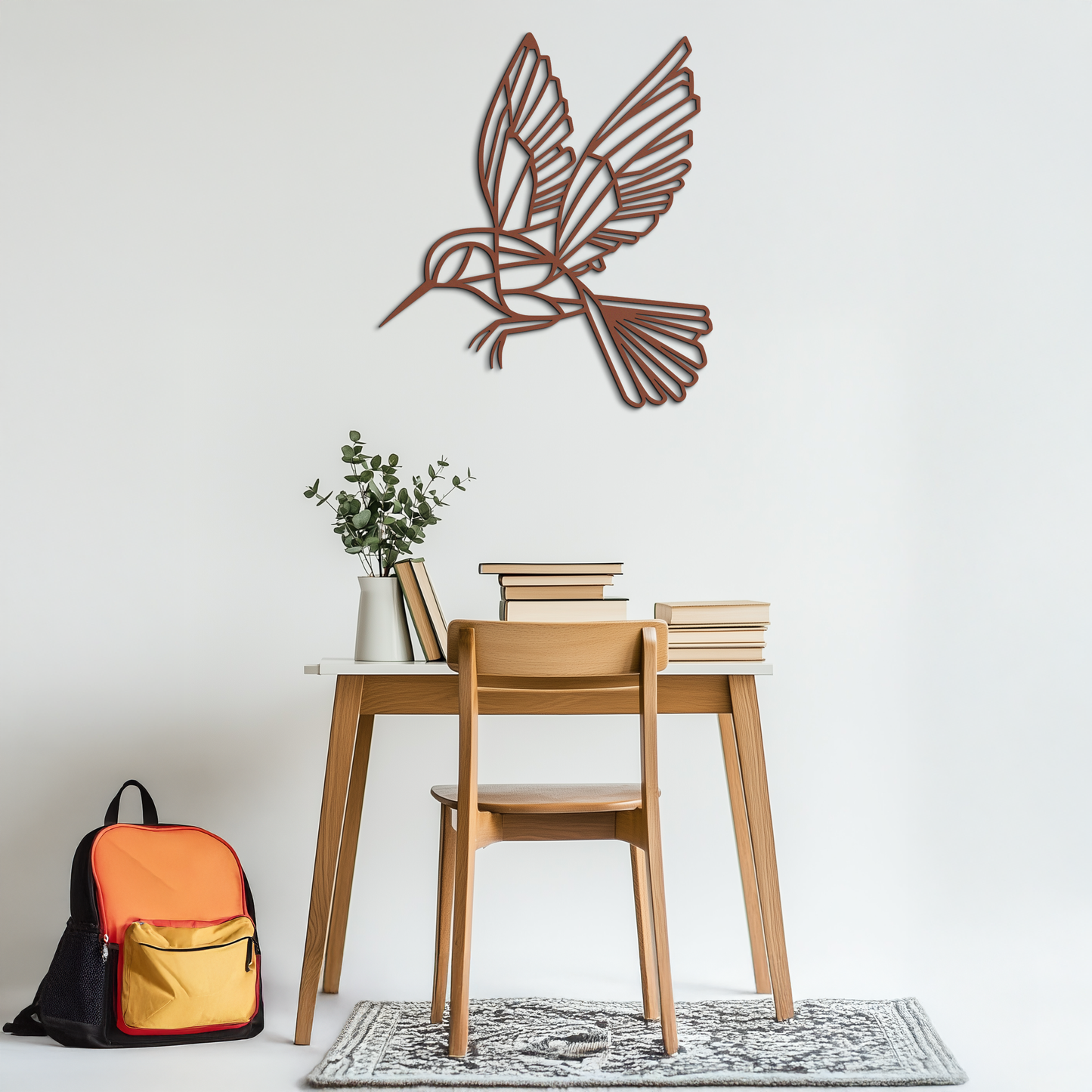 Hummingbird Metal Wall Art – Delicate Bird Silhouette Steel Decor for Nature-Inspired Interiors- KAF339 - Tampa Home & Garden Store