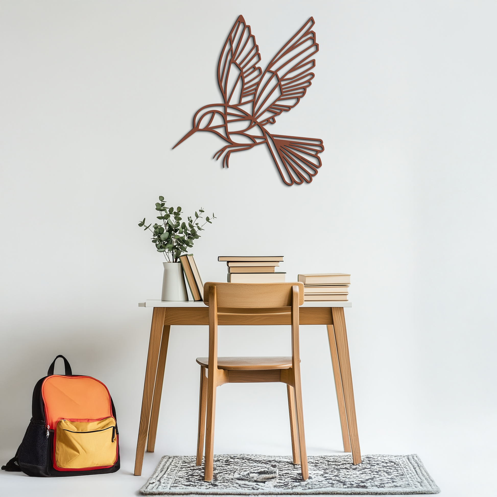 Hummingbird Metal Wall Art – Delicate Bird Silhouette Steel Decor for Nature-Inspired Interiors- KAF339 - Tampa Home & Garden Store