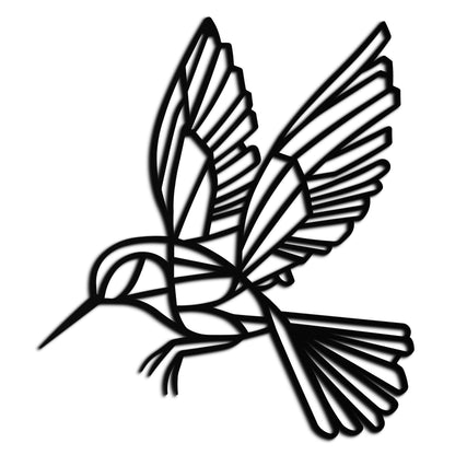 Hummingbird Metal Wall Art – Delicate Bird Silhouette Steel Decor for Nature-Inspired Interiors- KAF339 - Tampa Home & Garden Store