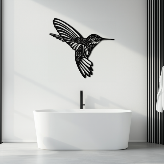 Hummingbird Metal Wall Art - Elegant Nature-Inspired Decor - KAF203 - Tampa Home & Garden Store