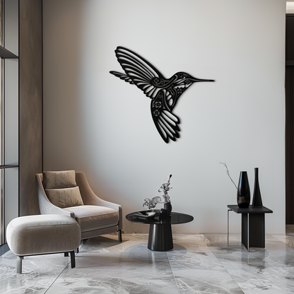Hummingbird Metal Wall Art - Elegant Nature-Inspired Decor - KAF203 - Tampa Home & Garden Store