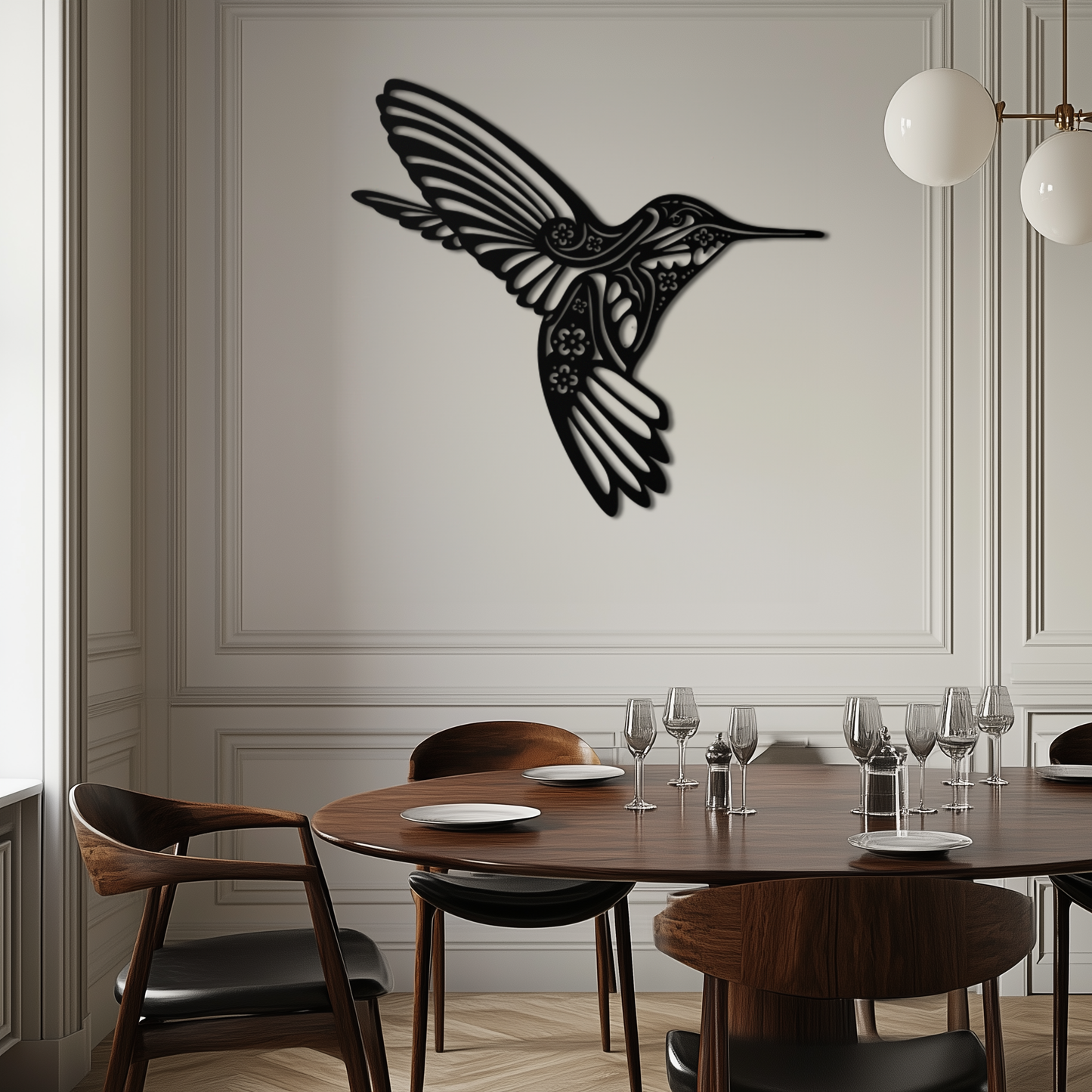 Hummingbird Metal Wall Art - Elegant Nature-Inspired Decor - KAF203 - Tampa Home & Garden Store