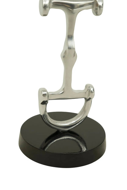 Huntley D Bit Pair of Candlesticks, Pair in Aluminum Silver Finish - Tampa Home & Garden Store