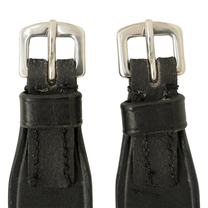 Huntley Equestrian Children's Black Leather Jodhpur Garter Straps - Tampa Home & Garden Store