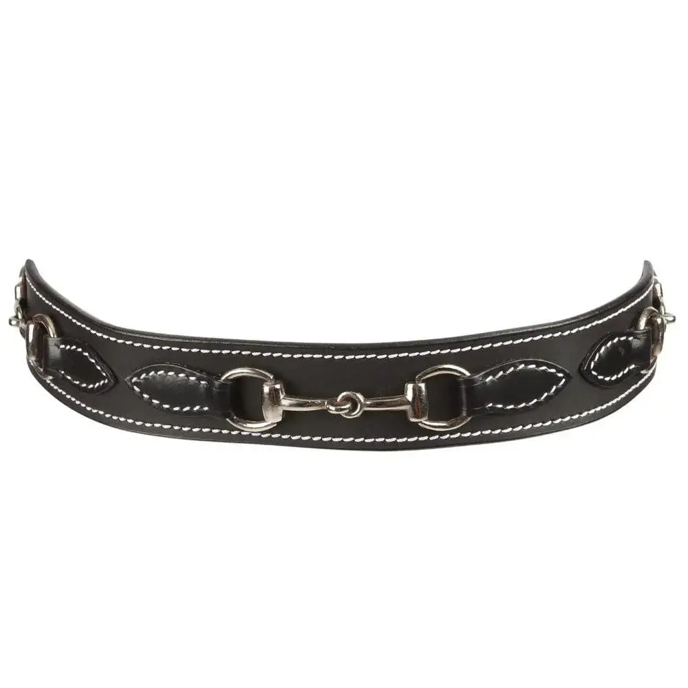 Huntley Equestrian Children's Snaffle Bit Black Leather Belt - Tampa Home & Garden Store