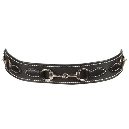 Huntley Equestrian Children's Snaffle Bit Black Leather Belt - Tampa Home & Garden Store