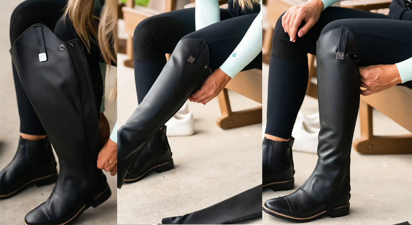 Huntley Equestrian Custom Fit Premium Leather Half Chaps - Tampa Home & Garden Store