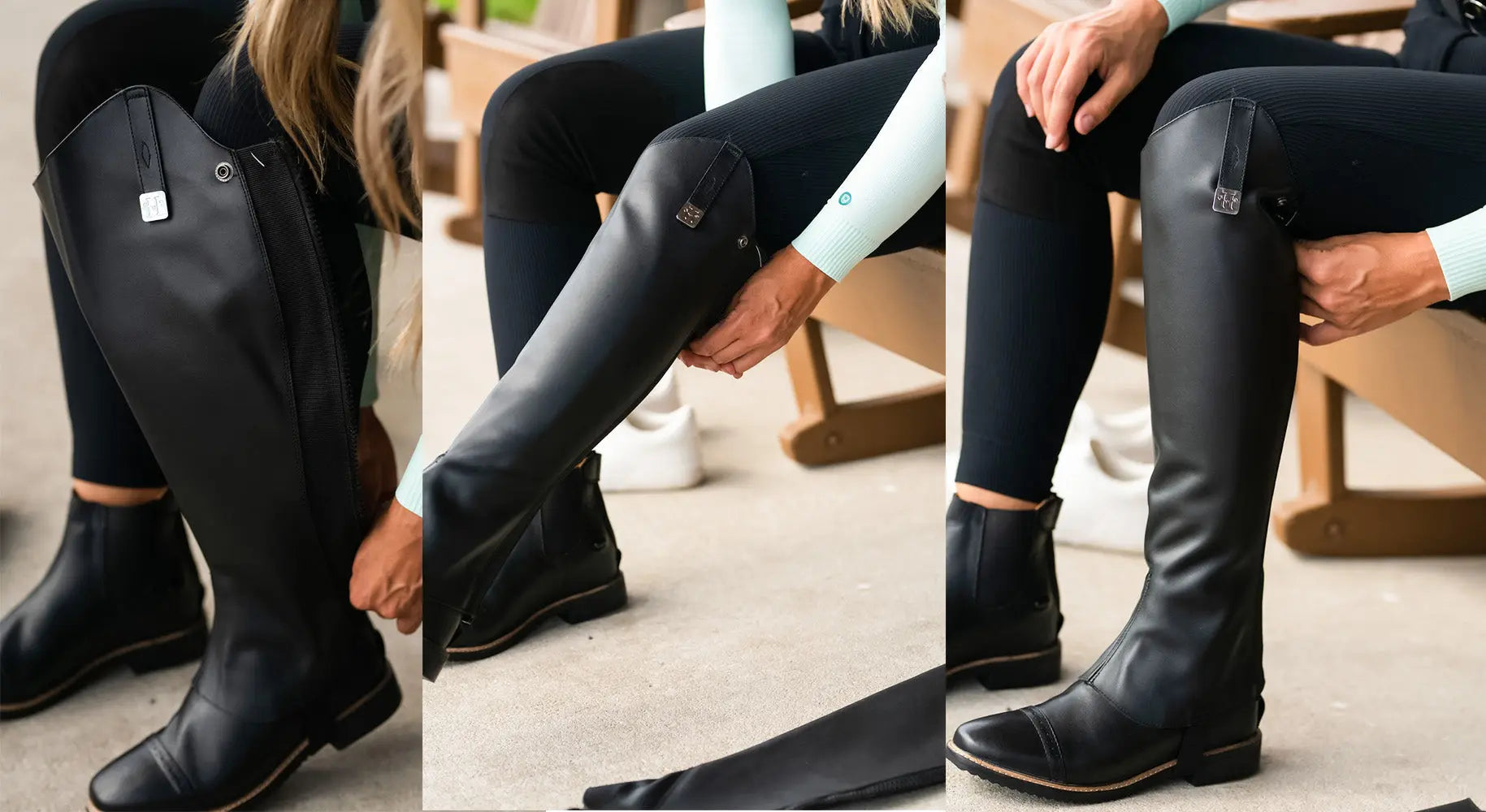 Huntley Equestrian Custom Fit Premium Leather Half Chaps - Tampa Home & Garden Store