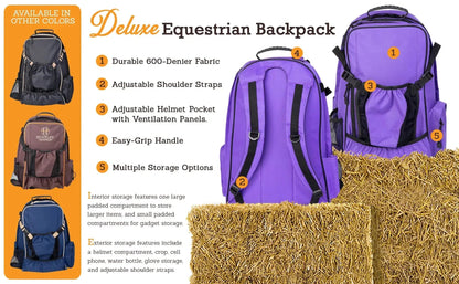 Huntley Equestrian Deluxe Equestrian Backpack - Tampa Home & Garden Store
