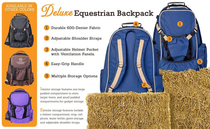 Huntley Equestrian Deluxe Equestrian Backpack - Tampa Home & Garden Store