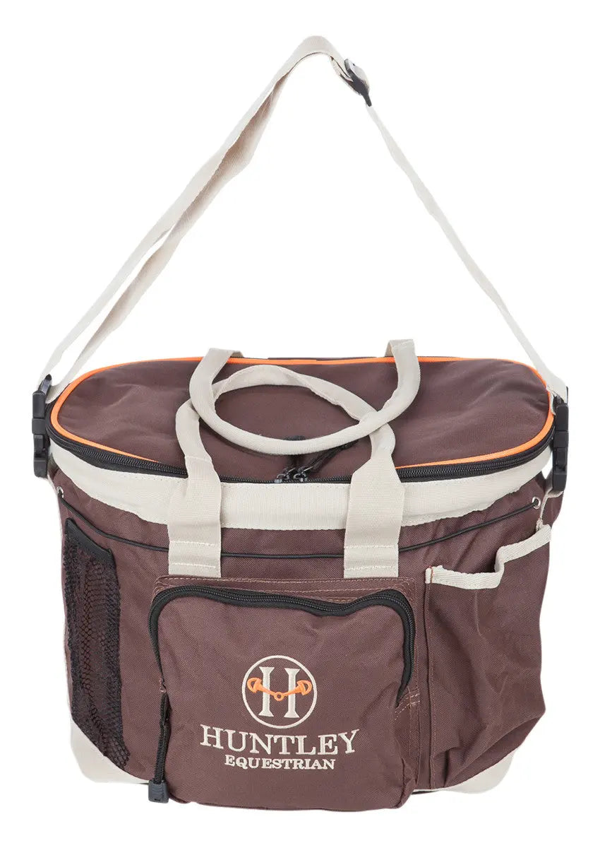 Huntley Equestrian Deluxe Grooming Bag, Brown - Tampa Home & Garden Store