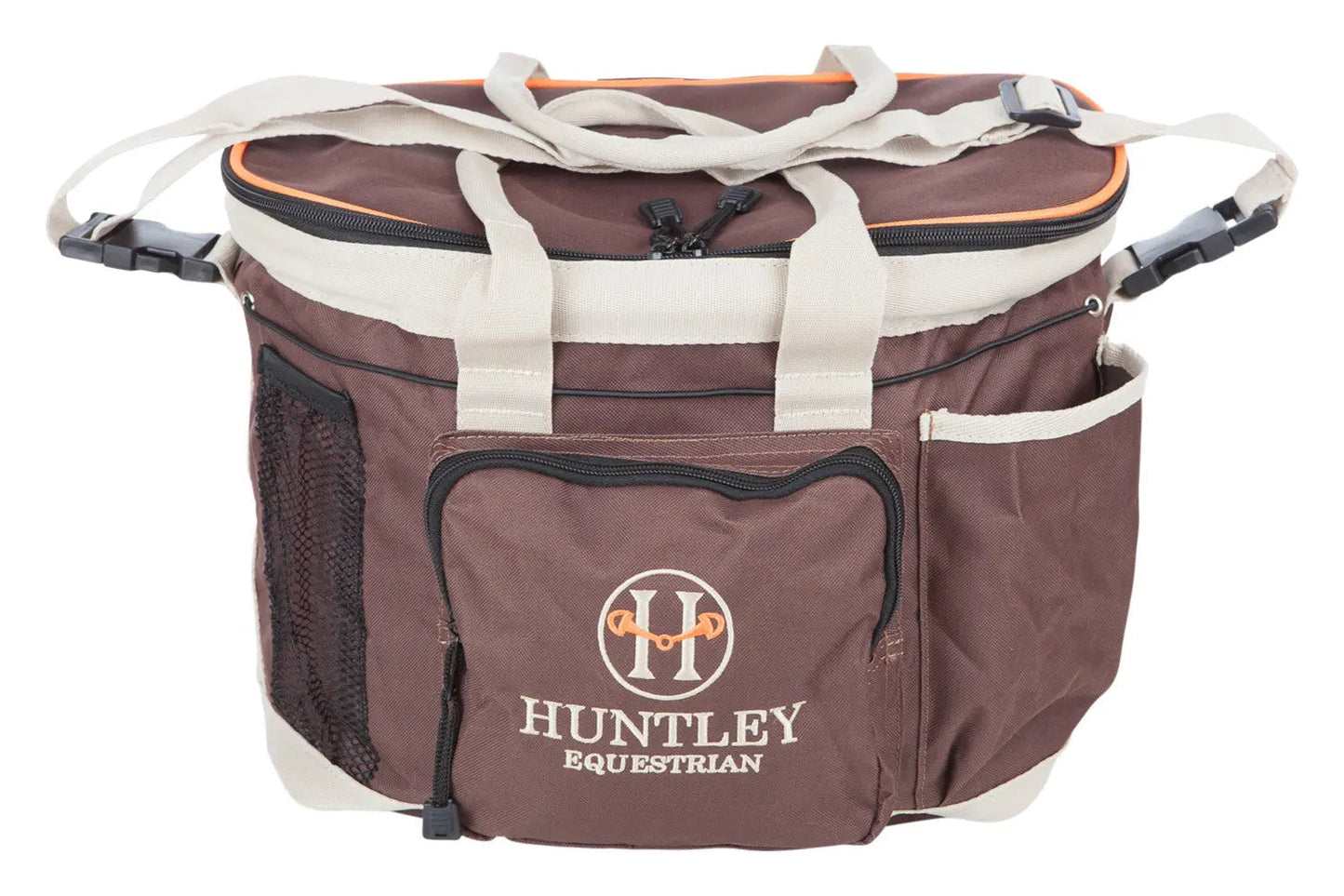 Huntley Equestrian Deluxe Grooming Bag, Brown - Tampa Home & Garden Store